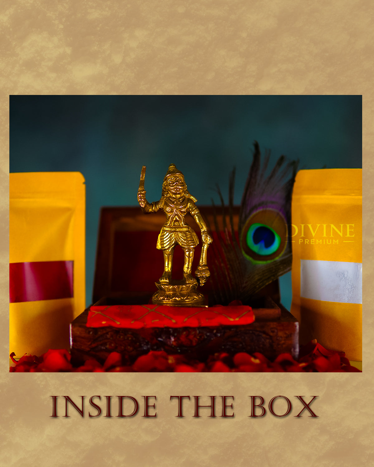 Lord Ayyanar Handmade Brass Idol (4 inch)