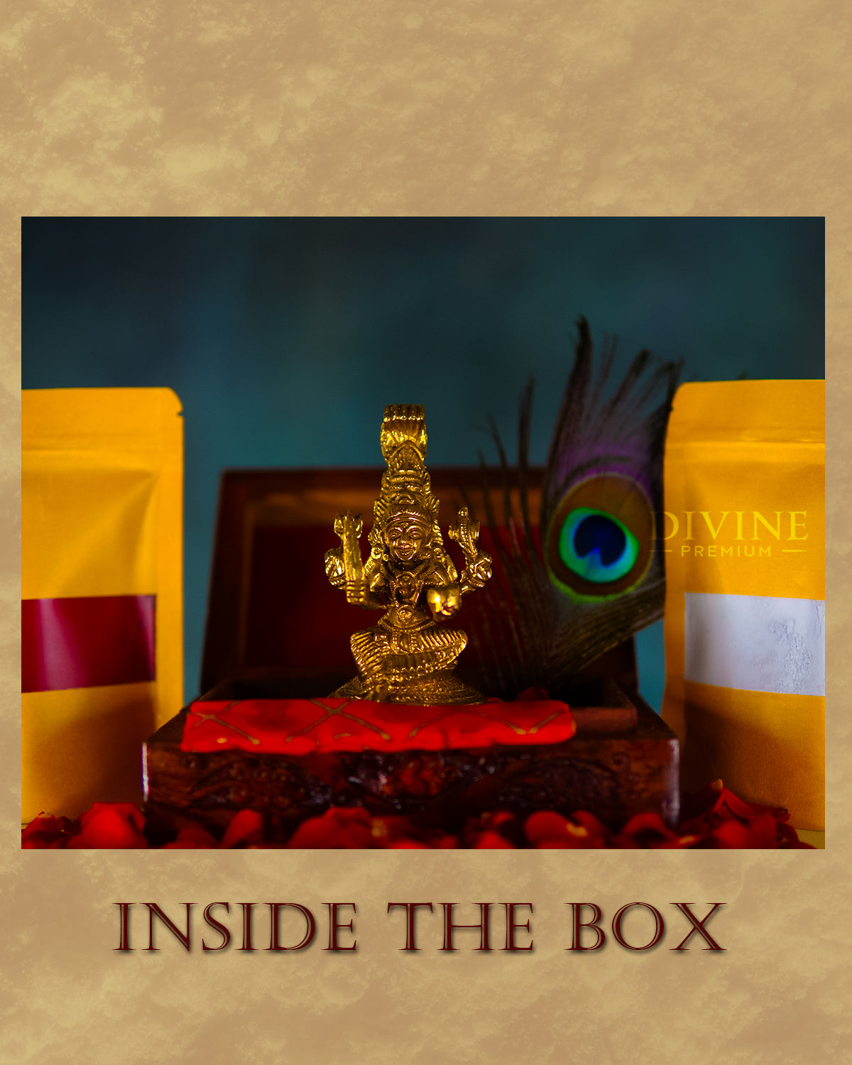 Goddess Maariyamman Handmade Brass Idol (4 inch)