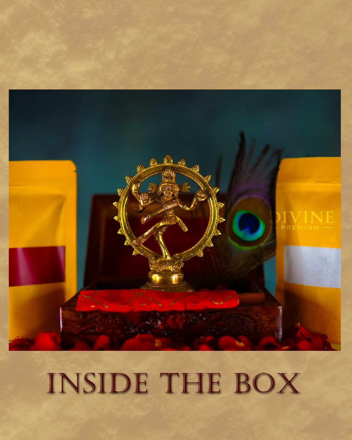 Lord Natarajar Handmade Brass Idol (4 inch)