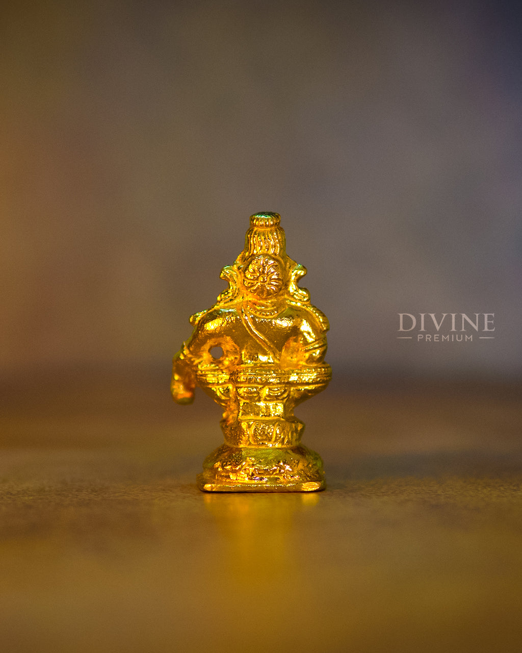 Lord Ayyappan Handmade Brass Idol (4 inch)