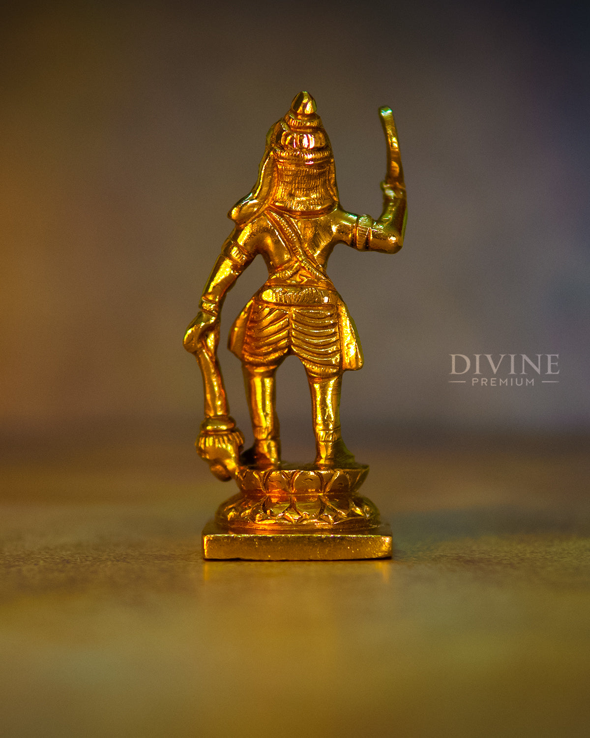 Lord Ayyanar Handmade Brass Idol (4 inch)