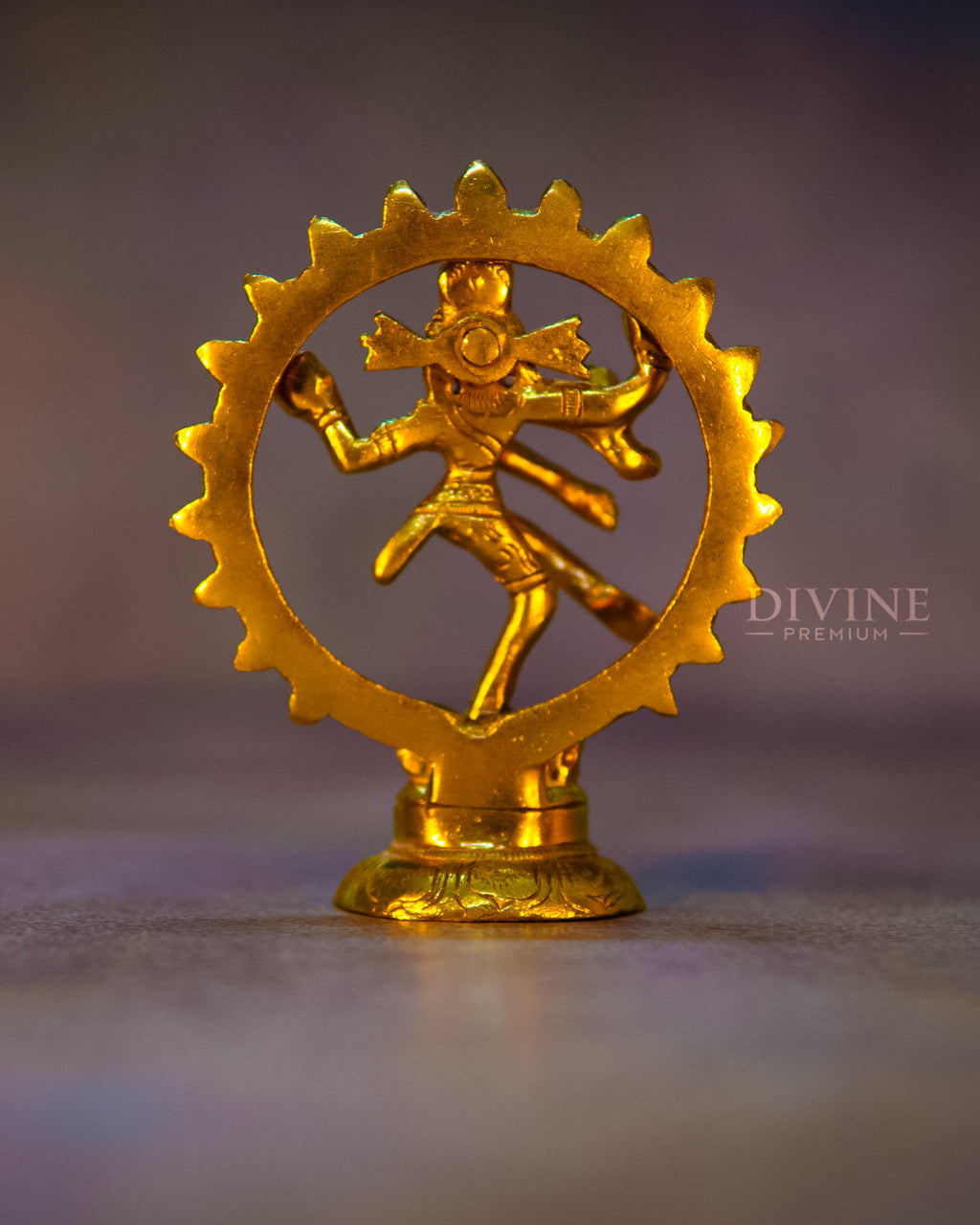 Lord Natarajar Handmade Brass Idol (4 inch)