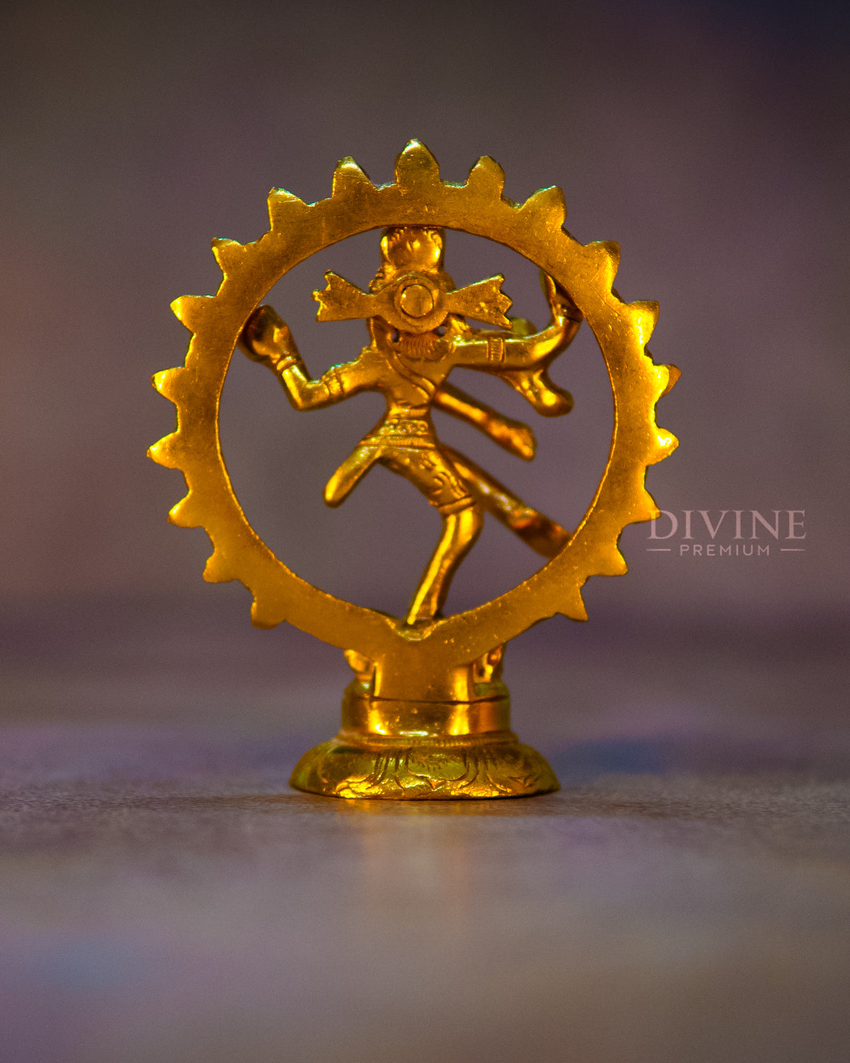 Lord Natarajar Handmade Brass Idol (4 inch)