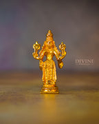 Lord Perumal Handmade Brass Idol (4 inch)