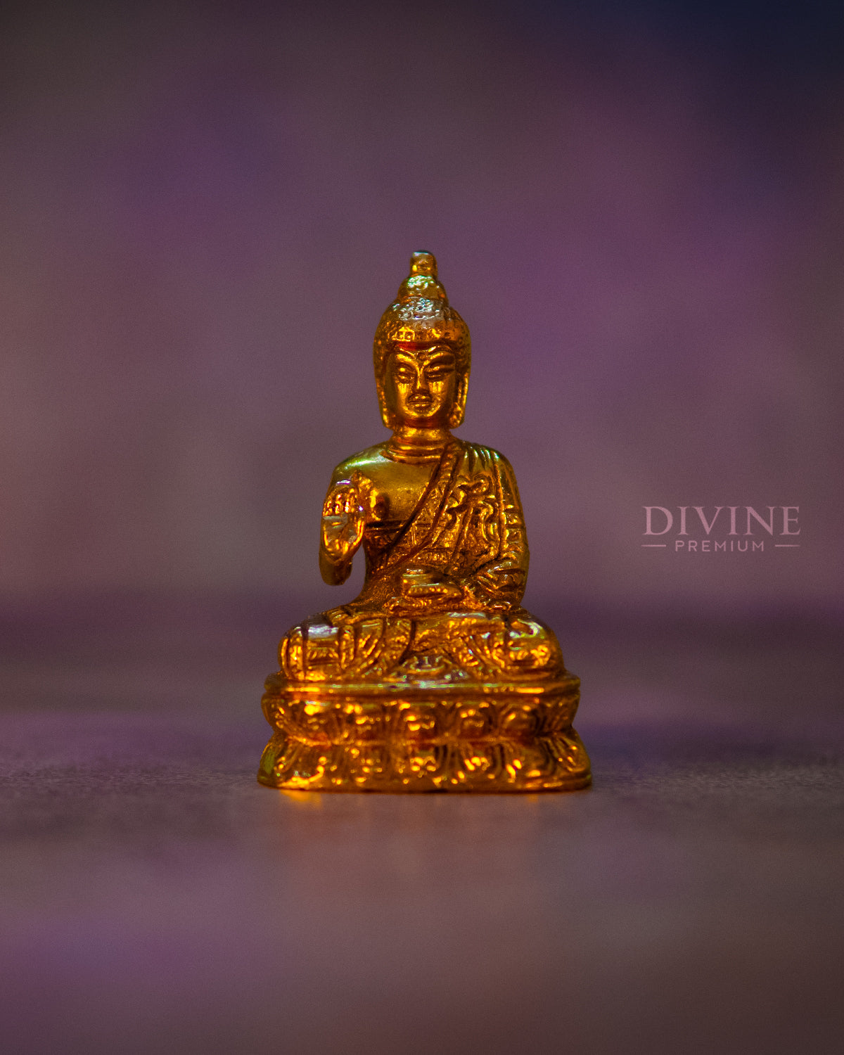 Lord Buddha Handmade Brass Idol (4 inch)
