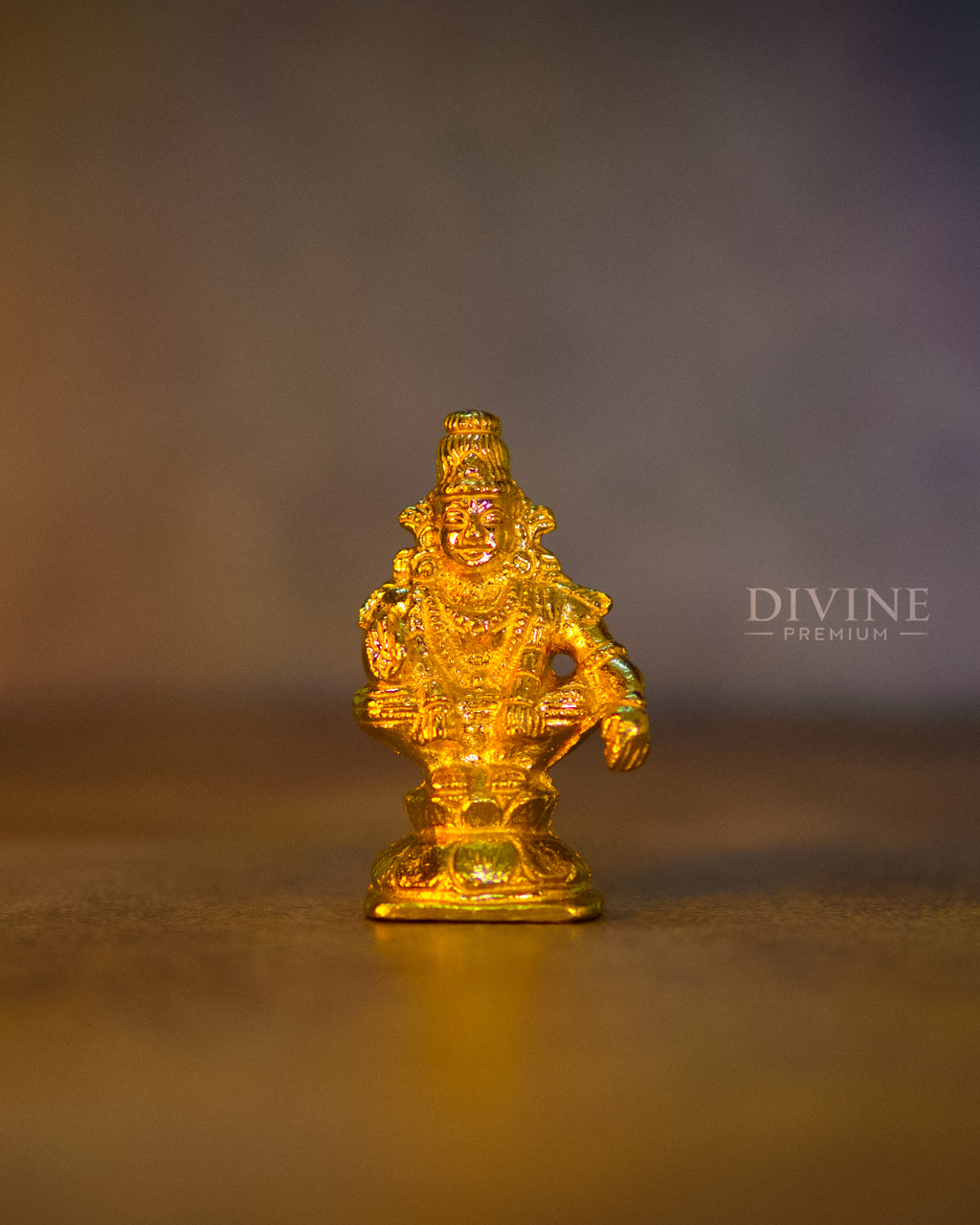 Lord Ayyappan Handmade Brass Idol (4 inch)