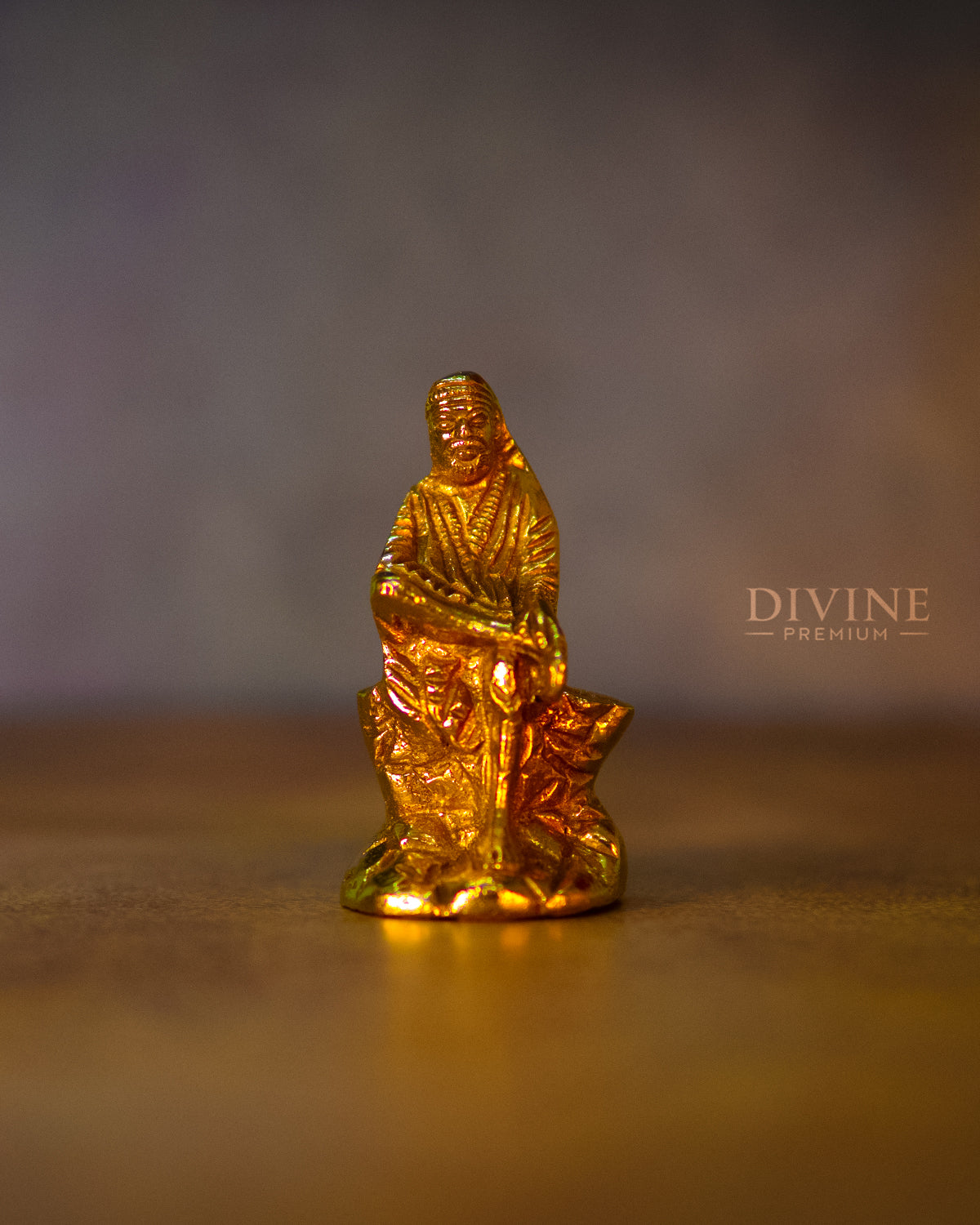 Shirdi Sai Baba Handmade Brass Idol (4 inch)