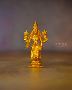 Lord Perumal Handmade Brass Idol (4 inch)