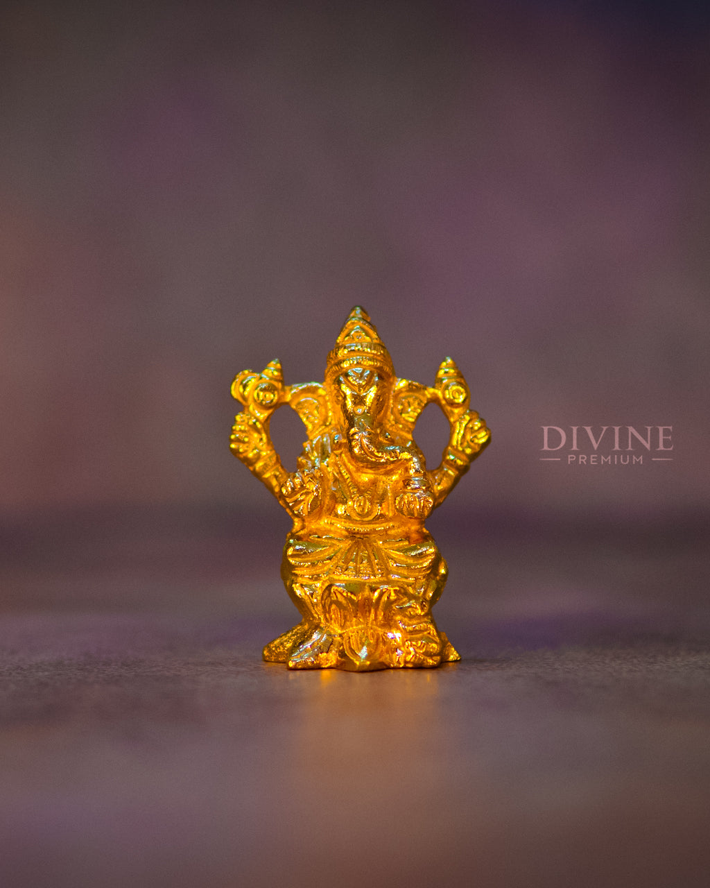Lord Vinayagar Handmade Brass Idol (4 inch)