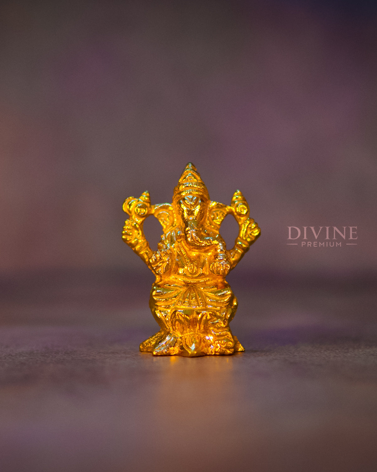 Lord Vinayagar Handmade Brass Idol (4 inch)