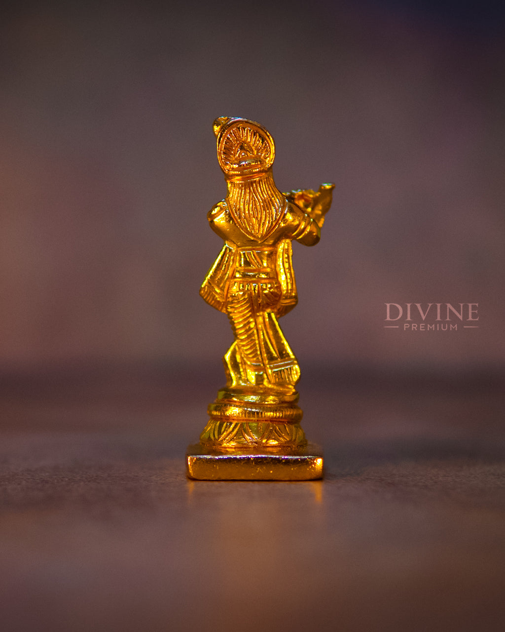 Lord Krishna Handmade Brass Idol (4 inch)